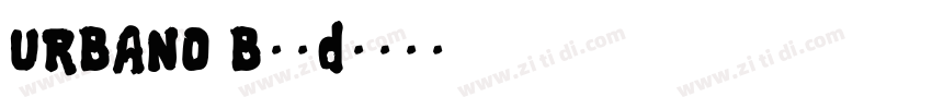 URBANO Bold字体转换
